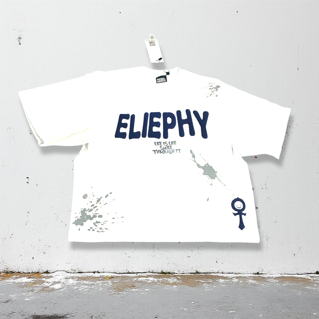 Eliephy Heavy Crop Tee(Navy,Grey)
